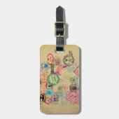  paspoortzegels bagagelabel (Voorkant verticaal)