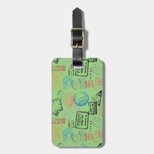 Paspoortzegels Bagagelabels (Voorkant verticaal)