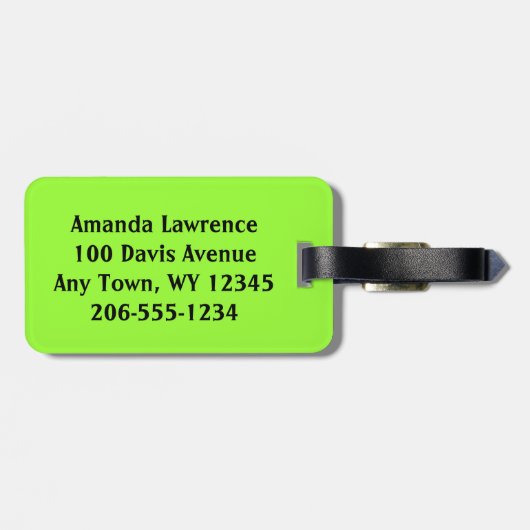 Paspoortzegels Bagagelabels (Achterkant horizontaal)