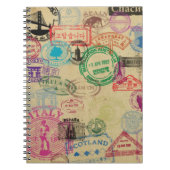  paspoortzegels notitieboek (Voorkant)