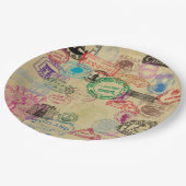  paspoortzegels Papieren Borden 9" Papieren Bordje (Gekanteld)
