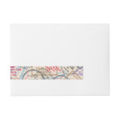 Paspoortzegels reizen adreslabel wikkel (Voorkant)