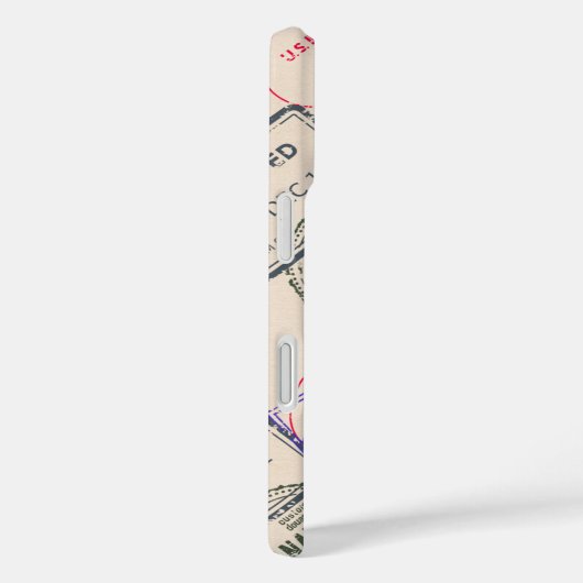 Paspoortzegels reizen Case-Mate iPhone case (Achterkant / Rechts)