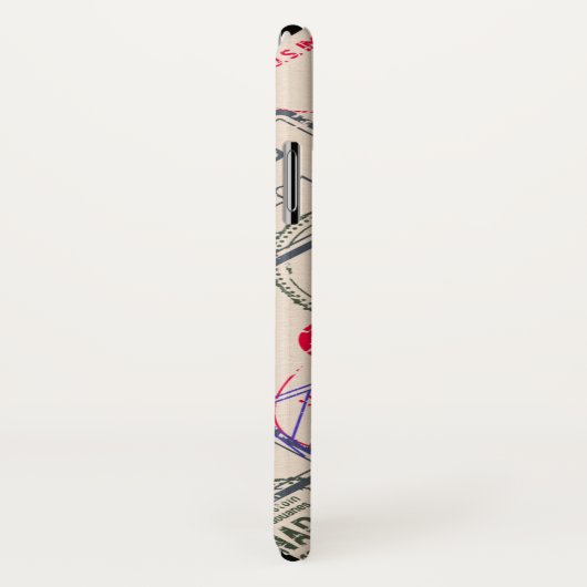 Paspoortzegels reizen Case-Mate iPhone case (Achterkant / rechts)