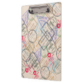 Paspoortzegels reizen klembord (Links)