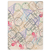 Paspoortzegels reizen klembord (Achterkant)