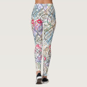 Paspoortzegels reizen leggings (Achterkant)