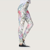 Paspoortzegels reizen leggings (Rechts)