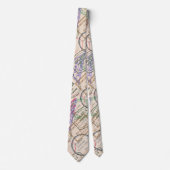 Paspoortzegels reizen stropdas (Voorkant)