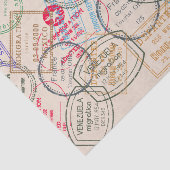 Paspoortzegels reizen tissuepapier (Detail)