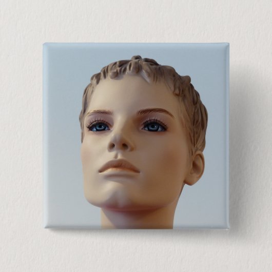 Paspop - Vierkante Knop Button 5,1 Cm (Voorkant)