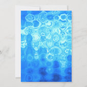 Paspop Vintage Retro Blauwe Bruiloftsshower Kaart (Achterkant)