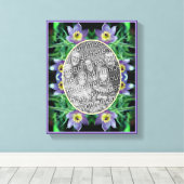 Pasque Bloemen Frame Maak Je Eigen Foto Canvas Afdruk (Insitu (Houten vloer))