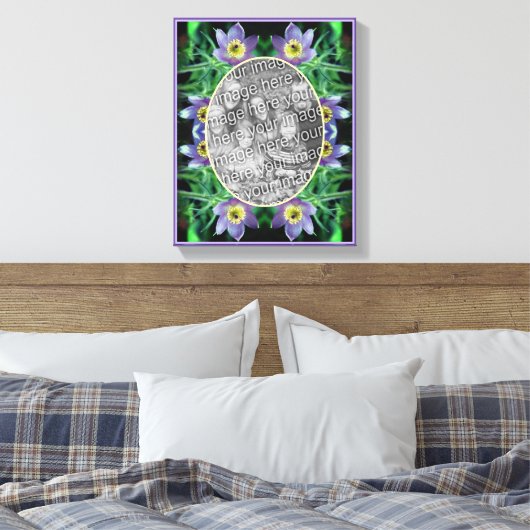 Pasque Bloemen Frame Maak Je Eigen Foto Canvas Afdruk (Insitu (Slaapkamer))