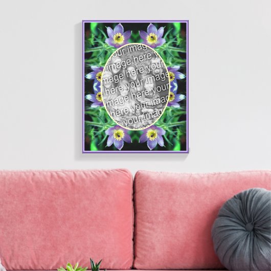 Pasque Bloemen Frame Maak Je Eigen Foto Canvas Afdruk (Insitu (Woonkamer))