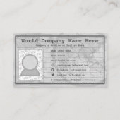 pasroze met links naar sociale media visitekaartje (Achterkant)