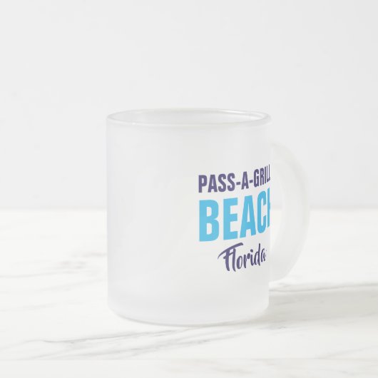 Pass-A-Grille Beach Florida Coffee Mug Matglas Koffiemok (Voorkant rechts)