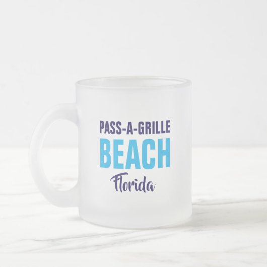Pass-A-Grille Beach Florida Coffee Mug Matglas Koffiemok (Links)