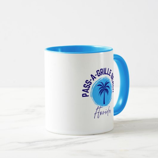 Pass-A-Grille Beach Florida Coffee Mug Mok (Voorkant rechts)