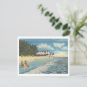 Pass-A-Grille Beach, Florida, strandscene Briefkaart (Staand voorkant)