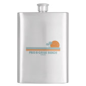 Pass-a-Grille Beach Florida Sun Palm Trees Flacon (Voorkant)