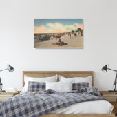 Pass-a-Grille Beach, Florida - Sunbathers on Canvas Afdruk (Insitu (Slaapkamer))