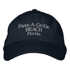 Pass-A-Grille Beach Geborduurde Honkbal Hoed Pet