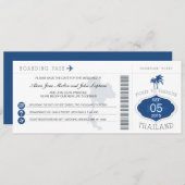 Pass aan Thailand opslaan Datum Save The Date (Voorkant / Achterkant)