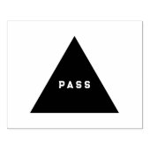 PASS Aangepaste Tekst Smaragdgroene Inkt Houten Gr Rubberstempel (Afrduk)