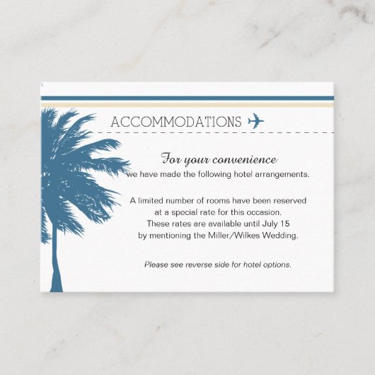 Pass Blue & Cream Visitekaartje (Voorkant)