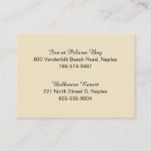 Pass Blue & Cream Visitekaartje (Achterkant)