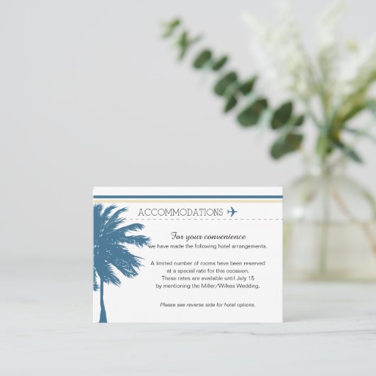 Pass Blue & Cream Visitekaartje (Staand voorkant)