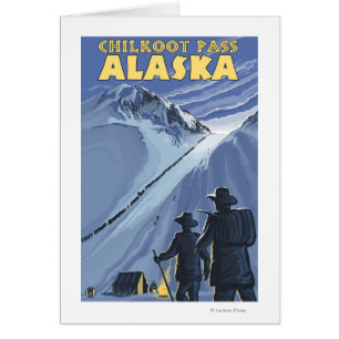 Pass Chilkoot, Alaska Gold Miners