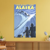 Pass Chilkoot, Alaska Gold Miners Canvas Afdruk (Insitu (Woonkamer))