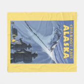 Pass Chilkoot, Alaska Gold Miners Fleece Deken (Voorkant (Horizontaal))