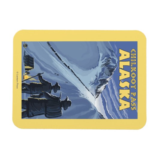 Pass Chilkoot, Alaska Gold Miners Magneet (Horizontaal)