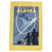 Pass Chilkoot, Alaska Gold Miners Medium Cadeauzakje (Achterkant)