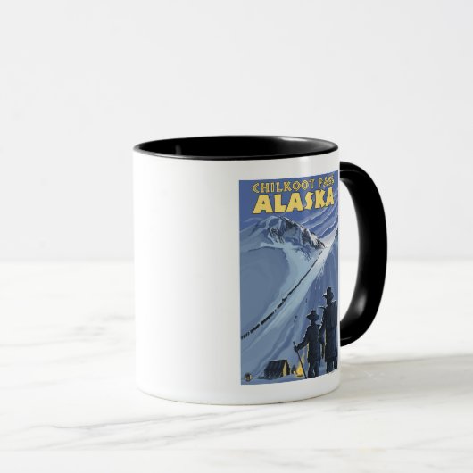 Pass Chilkoot, Alaska Gold Miners Mok (Voorkant rechts)