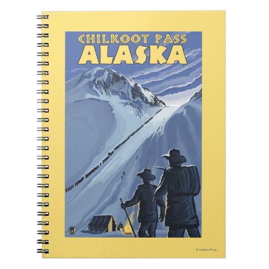 Pass Chilkoot, Alaska Gold Miners Notitieboek (Voorkant)