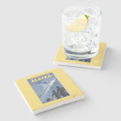 Pass Chilkoot, Alaska Gold Miners Stenen Onderzetter (Zijkant)