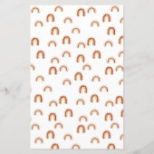 Pass de prijs baby shower spel Boho Rainbow (Achterkant)