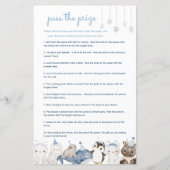 Pass de prijs baby shower spel Winterdieren (Voorkant)