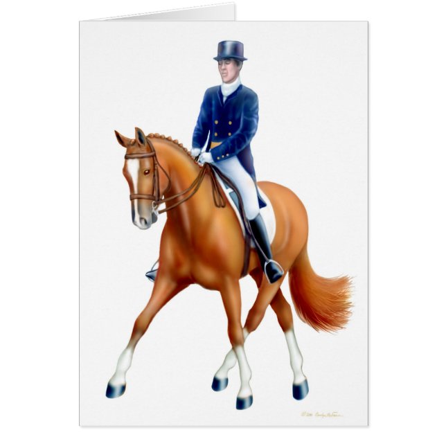 Pass Dressage-paardenkaart (Voorkant)