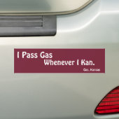 Pass Gas wanneer ik Kan Bumperstickers (Op auto)