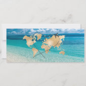 Pass Heart Plane Icon bestemming bruiloft Kaart (Achterkant)