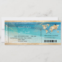 Pass Heart Plane Icon bestemming bruiloft Kaart