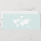 Pass Heart Plane Icon bestemming bruiloft Kaart (Achterkant)