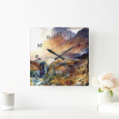 Pass in Glencoe, Scotland fine art painting Vierkante Klok (Huis)