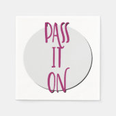 Pass It On | 12 Step Recovery Slogan Servet (Voorkant)