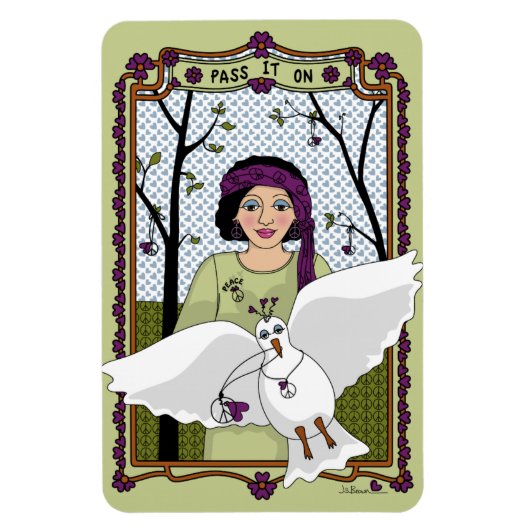 Pass it On_A_4x6 koelkast Magneet (Verticaal)